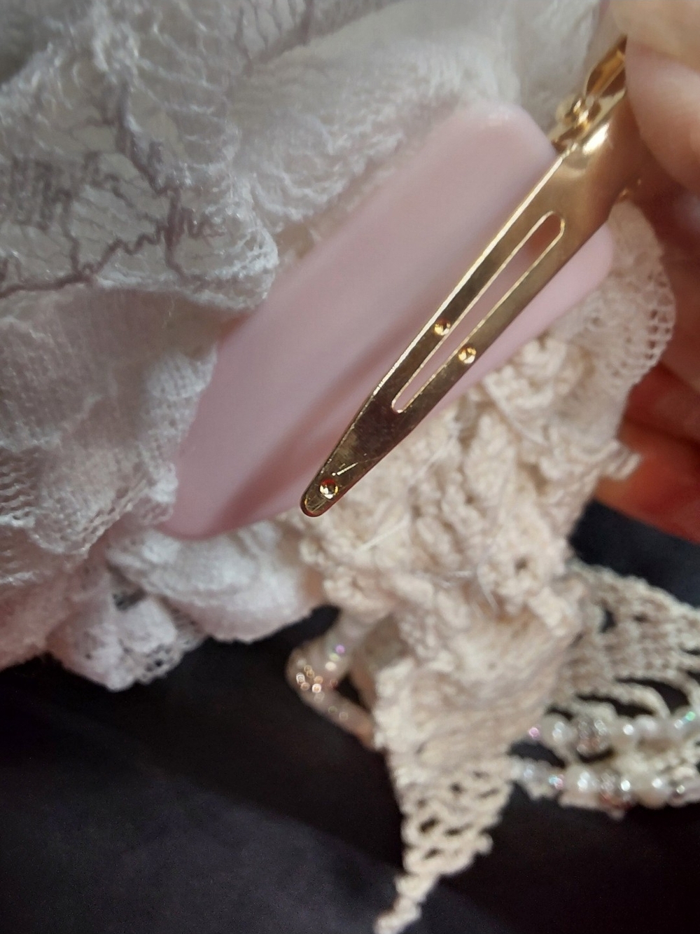 Glass BEADED CLIP-ON ROSET - Picture 5 of 14
